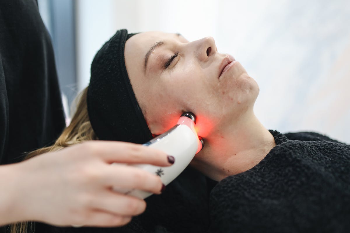 Dermaplaning and LED Light Facial